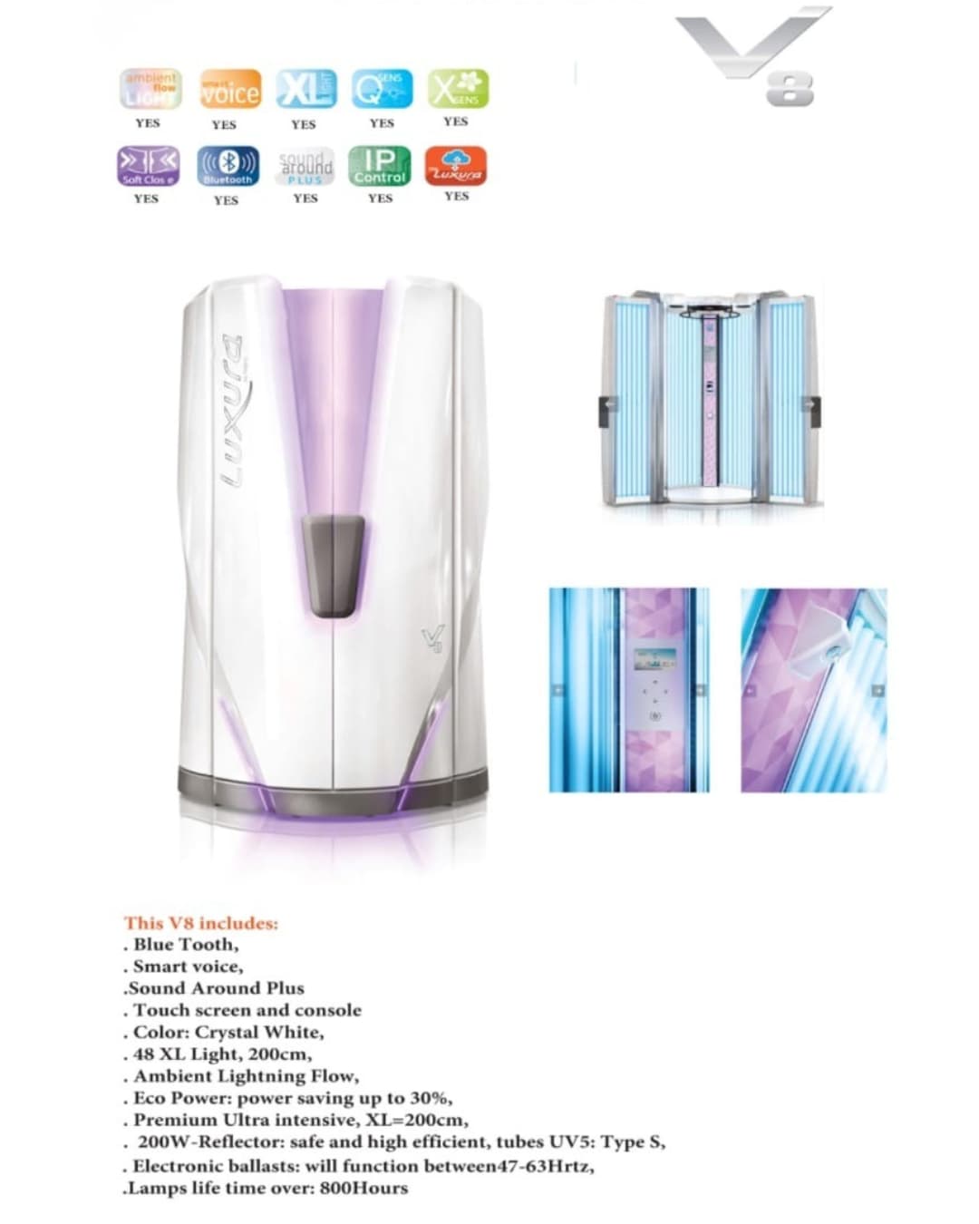 Luxura Solarium V8